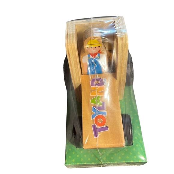 Melissa and Doug Kids Farm Tractor Play Toy Wooden and Farmer Childrens - Picture 3 of 8